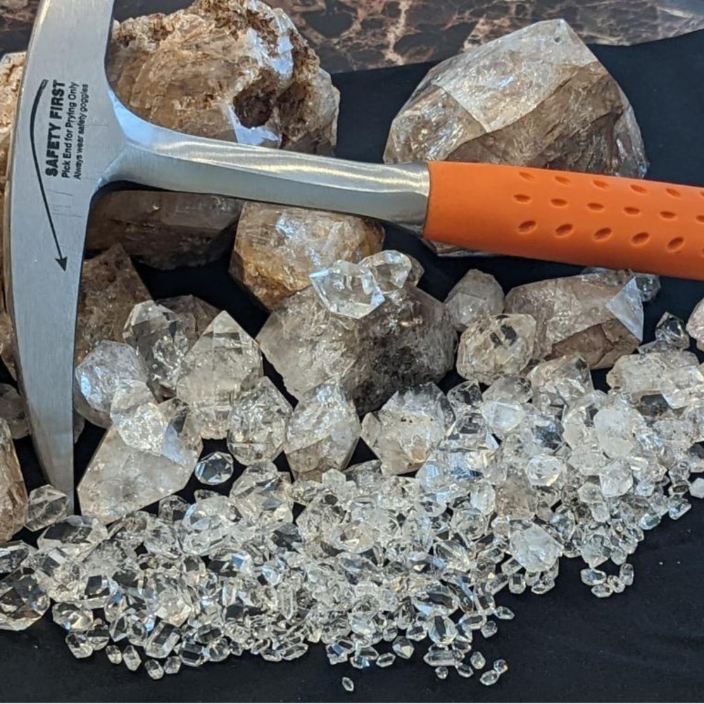 Herkimer Diamond crystals. All assorted sizes